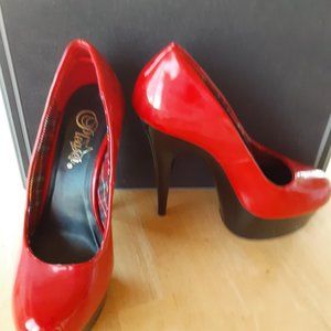 5 1/2 - 6" heels red AND black  Size 7M